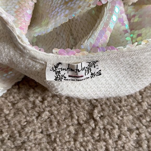 Intimately Free People Iridescent Pink White Sequin Dress - Picture 11 of 11